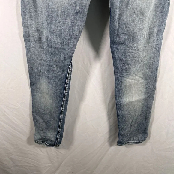 Supply & Demand Jeans Men's 36 XL Medium Wash Denim Distressed Button Zip - Picture 9 of 9